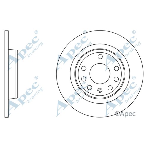 Brake discs solid - 2x,