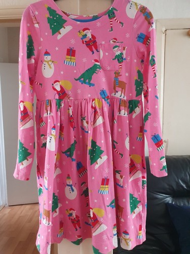 Girls pink christmas dress - girls,