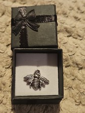 Beautiful Silver Tone Bumble Bee Necklace Pendant Comes In Beautiful Gift Box...