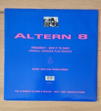 ALTERN 8 - FREQUENCY - 12" VINYL - 1991 - NETWORK NWKT37 - OLD SKOOL - RAVE- VG+