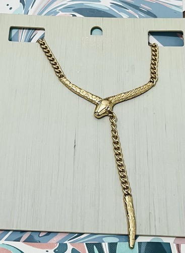Chunky snake necklace - snake,