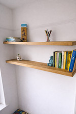 Rustic floating shelves - rustic,