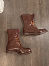 Military Men’s 9.5 Corcoran Paratrooper Jump Boots WW2 Style AGSU Army Airborne