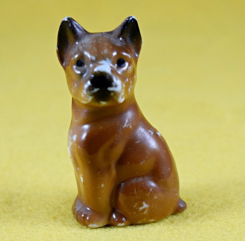 Vintage porcelain dog puppy - vintage,