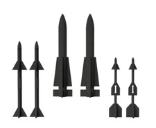 GI Joe SKYSTRIKER Missile Bomb Replacement Reproductions Weapons Spare Repair