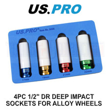 US PRO 4PC 1/2" DR Alloy Wheel