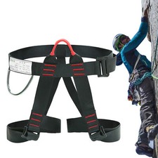 Fall Protection Safety Rock Climbing Harness Tree Half Body Waist Belt Rescue