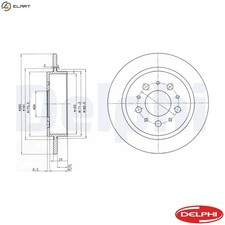 2x BRAKE DISC BG2718 FOR VOLVO