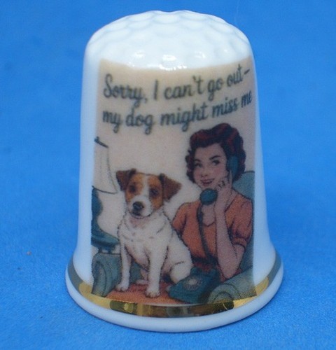 Birchcroft china thimble - china, --