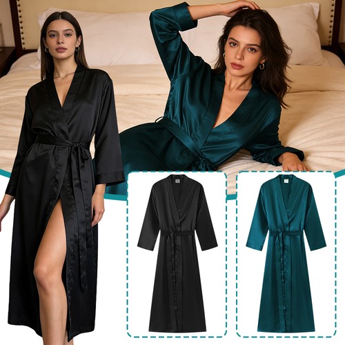 Women longplain robe wedding - longplain,