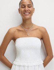 Marks & Spencer Womens White Maxi Midi Midaxi Women Dress - M&S