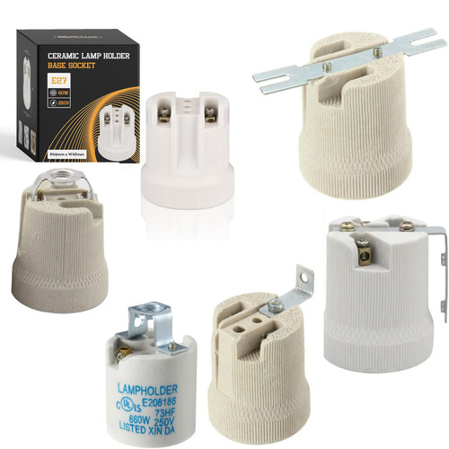 Bulb holder e27 ceramic - e27,