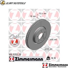 2x BRAKE DISCS 100.3355.20 FOR AUDI A5 / CONVERTIBLE / SPORTBACK A7 A6 / C7 A4 / B8