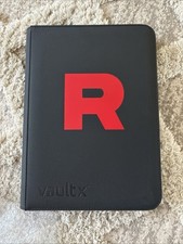 Vault X - 9 Pocket - Binder - Black Pokemon Team Rocket