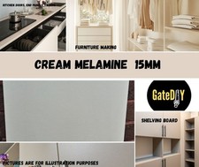 15mm Cream Melamine Faced