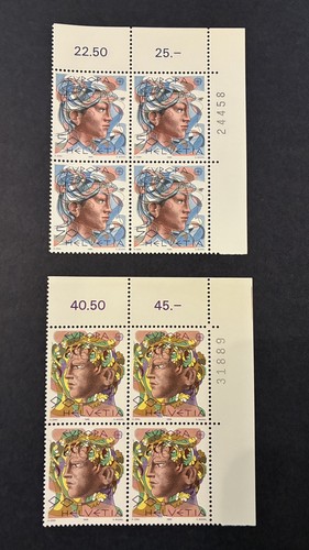 Switzerland 1986 stamps corner - switzerland,
