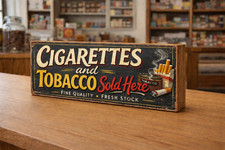 Cigarettes vintage style sign