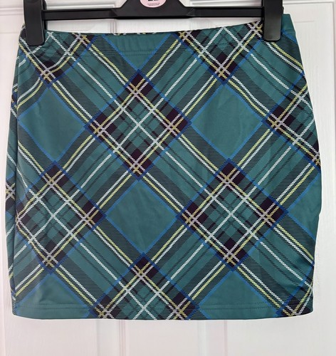 Shein green tartan print mini - print,