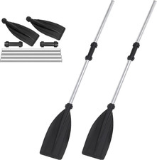 YORKING 2 Pack 128Cm Kayak Paddles Adjustable Portable Boat Oars Aluminum Alloy 