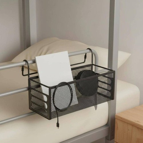Bed rail organizer basket - rail,