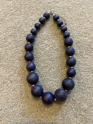 Vintage chunky blue beaded - vintage,