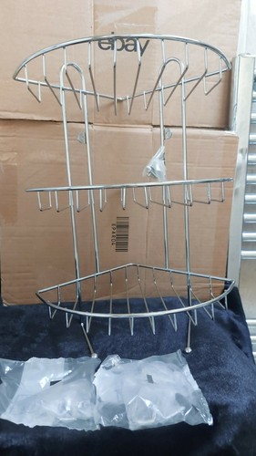 Corner metal shelves - corner, triple