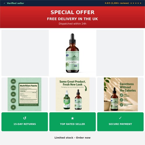 Sweetleaf stevia liquid drops - sweetleaf,
