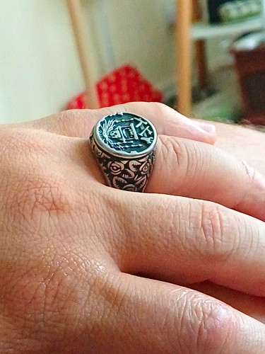 Masonic signet ring - signet,