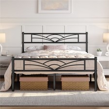 4ft6/5ft Bed Frames Metal Home