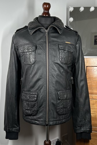 Superdry leather jacket men - superdry,