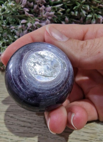 Purple mica crystal sphere - mica,