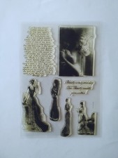 Clear silcone stamps, sheet of