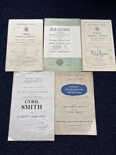 Vintage Concert Programmes 40’s,50’s Kathleen Ferrier, Adrian Boult Sheffield 