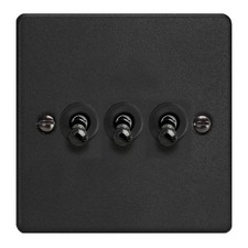 Volex 3 Gang Toggle Switch