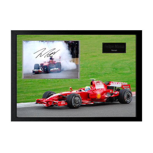 Felipe massa signed 12x8 - felipe,