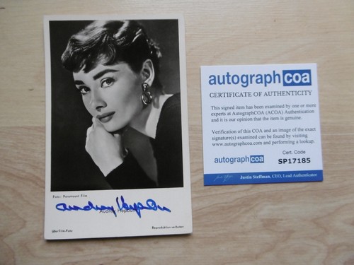 Audrey hepburn autograph - audrey,