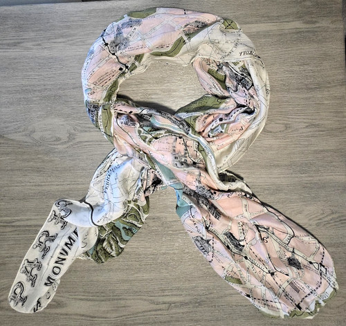 Vintage paris map - scarf/wrap,