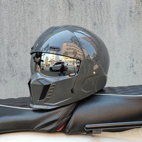 Retro motorcycle helmet - retro, abs