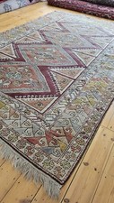 Large hand knotted Kars woollen rug 281cm x 201cm