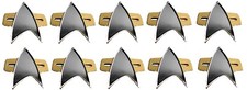Star Trek Voyager / DS9 Full Size Communicator Pin Set of 10 Pins