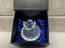 SWAROVSKI TRINKET DISH FLOWER ON LID, NO ORIGINAL BOX OR CERTIFICATE IN MINT CON