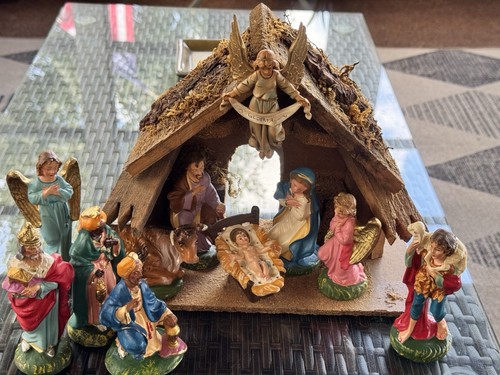 Vintage italian nativity - vintage, set