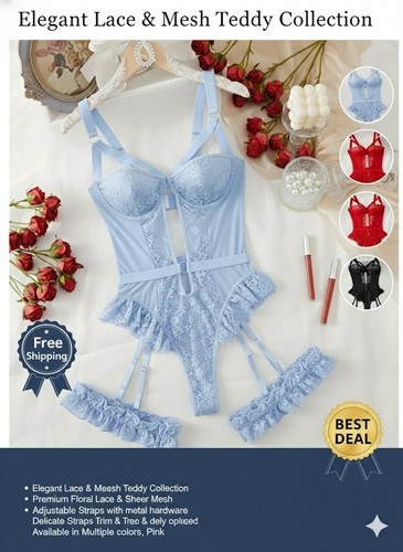 Womens lace suspender bodysuit - womens,