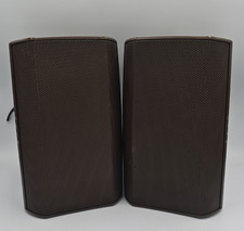 2x QSC AD-S4T Speakers Dark Brown - Used - With Mounts - Not Plug & Play