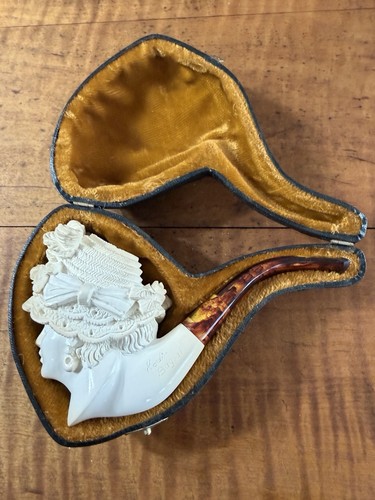 Victorian lady hat block - w/,