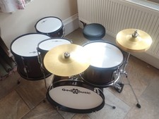 Junior 5 Piece Drum Kit by Gear4music Wine Red