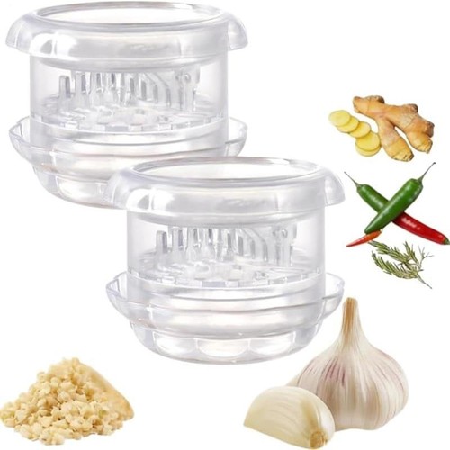 2pcs clear manual garlic - clear,