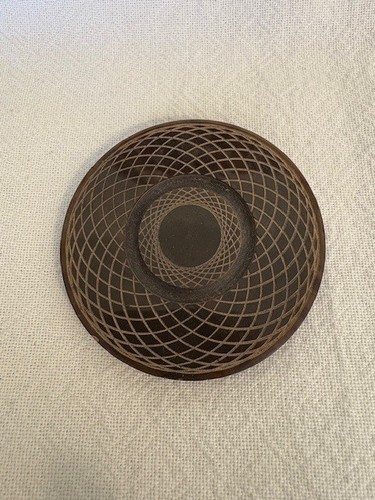 Large marbled brown carved - ,