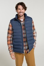 Mountain Warehouse Mens Gilet Water Resistant Fur Lined Padded Outdoor Jacket