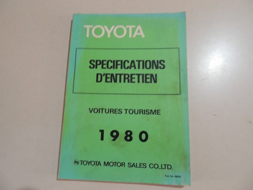 Manuel données toyota - manuel,